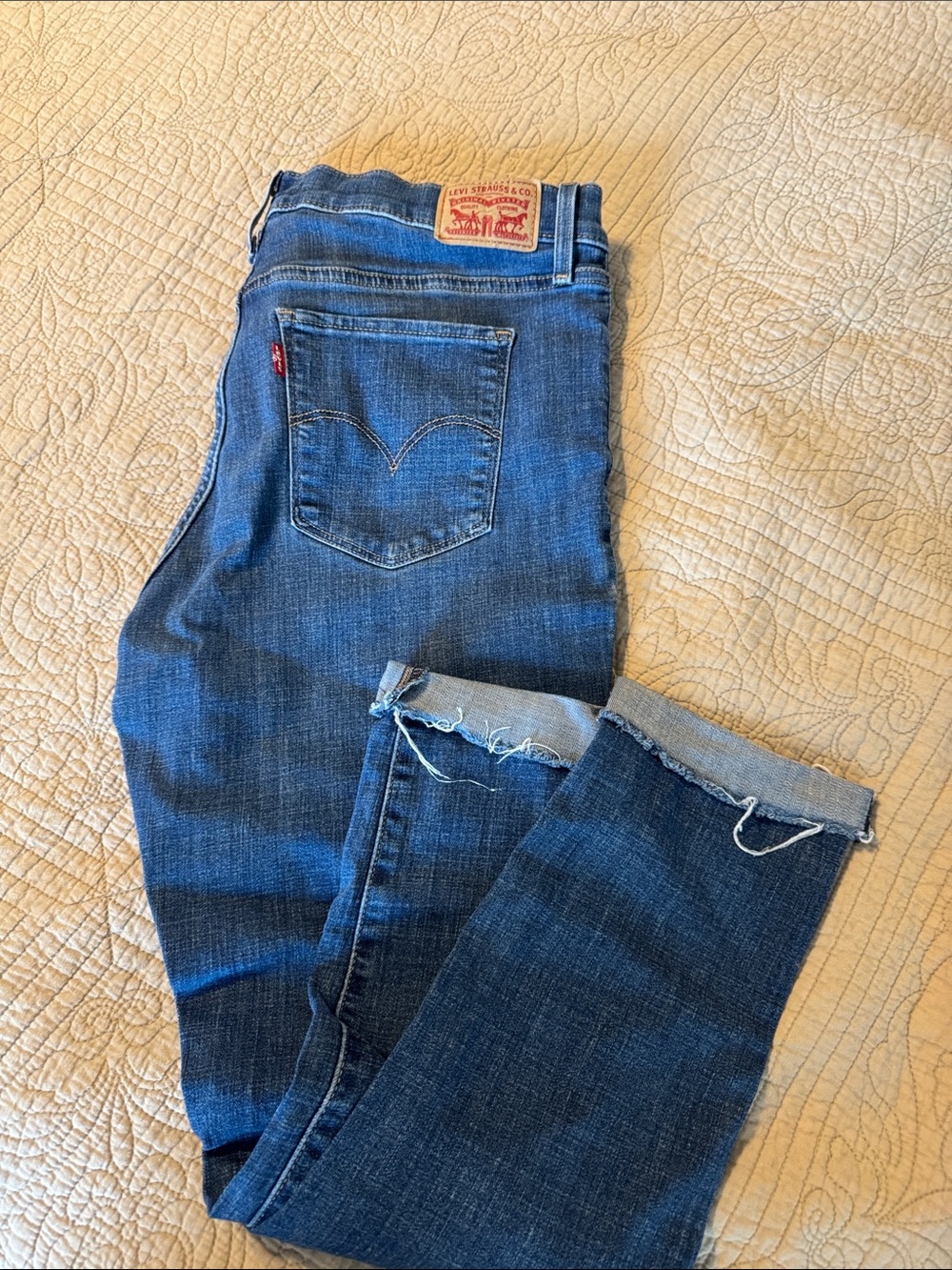 Levi's Men's Dark Blue Skinny-Leg Jeans size 32